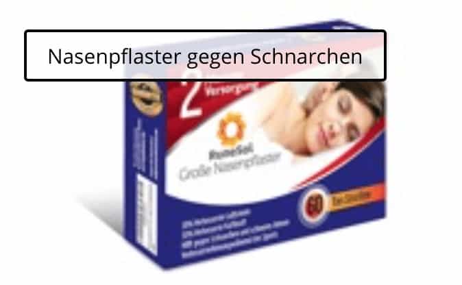 Nasenpflaster gegen Schnarchen